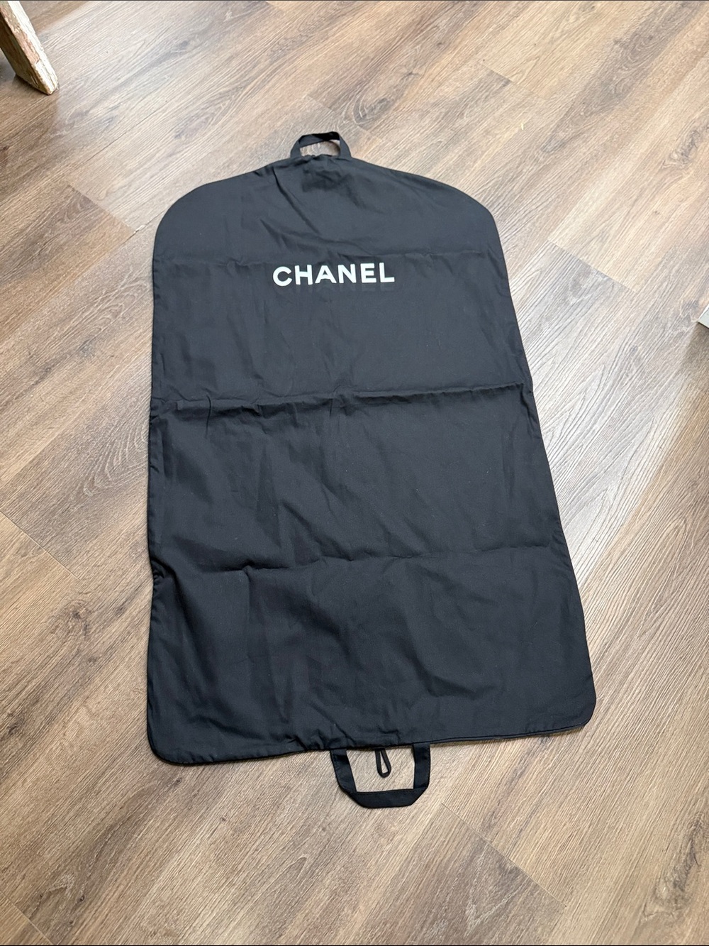 Chanel Cotton Garment Bag Foldable with Zipper and Handles